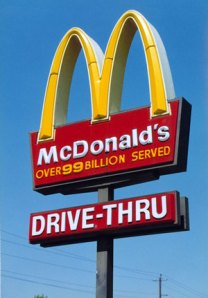 McDonald's Drive-Thru sign
